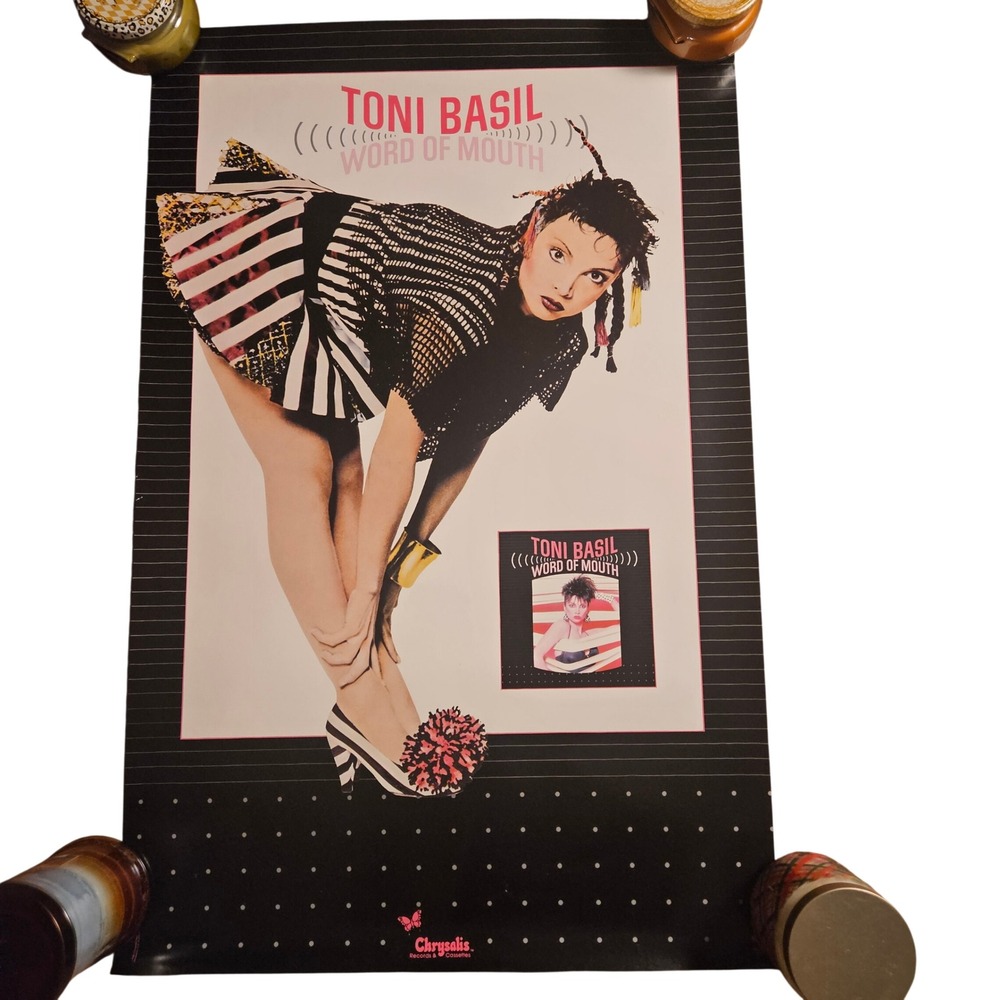 Toni Basil Word Of Mouth Vintage 1982 Promo Album Poster 22x34 Chrysalis Records